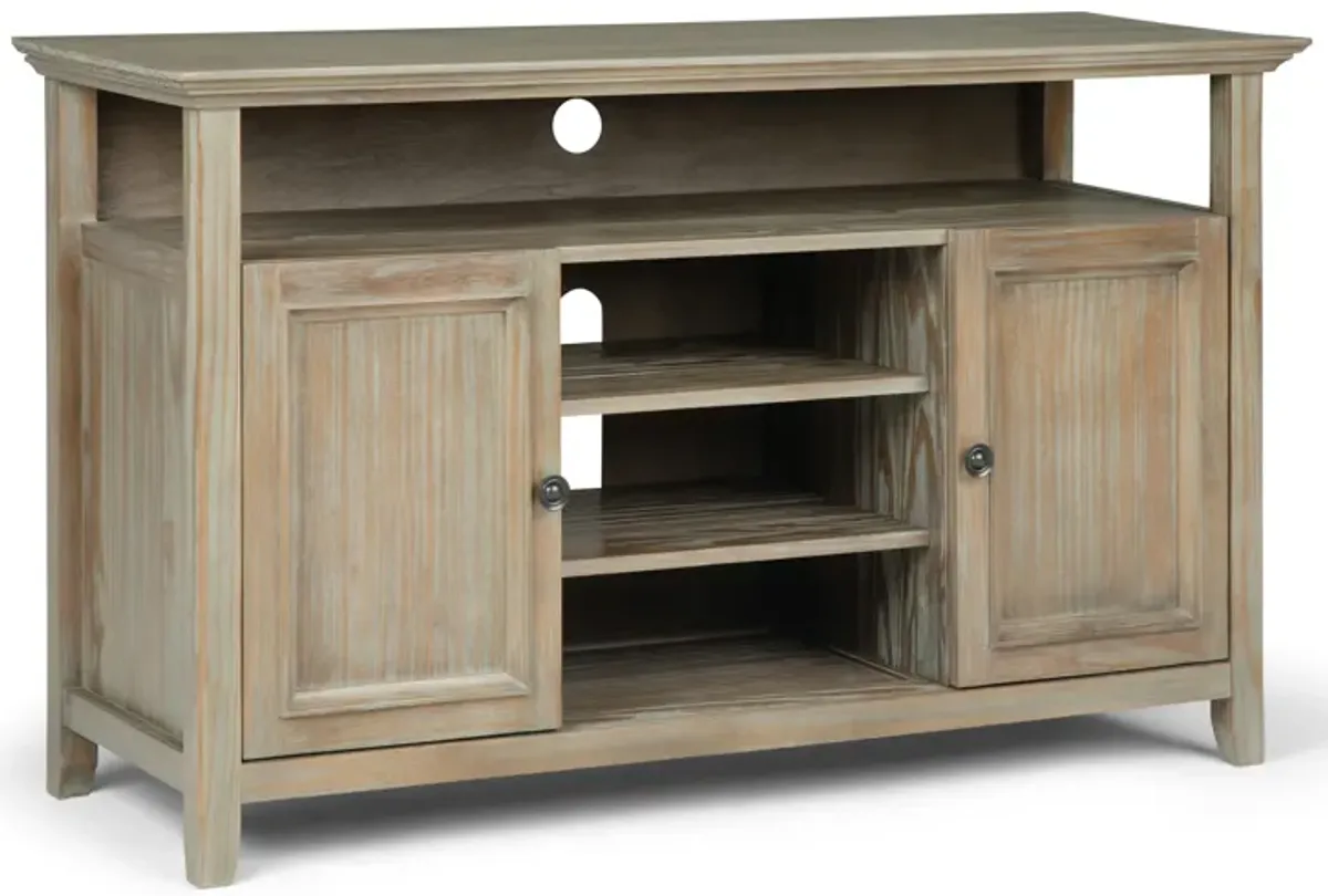 Amherst 54 inch TV Media Stand in Distressed Grey