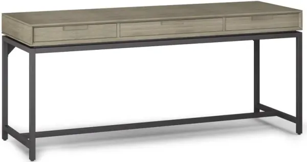 Banting Mid Century Wide Desk in Rubberwood