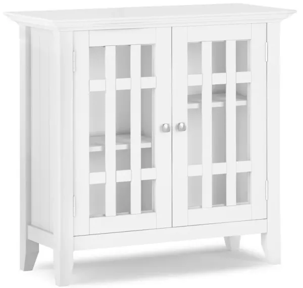 Bedford Low Storage Media Cabinet in White