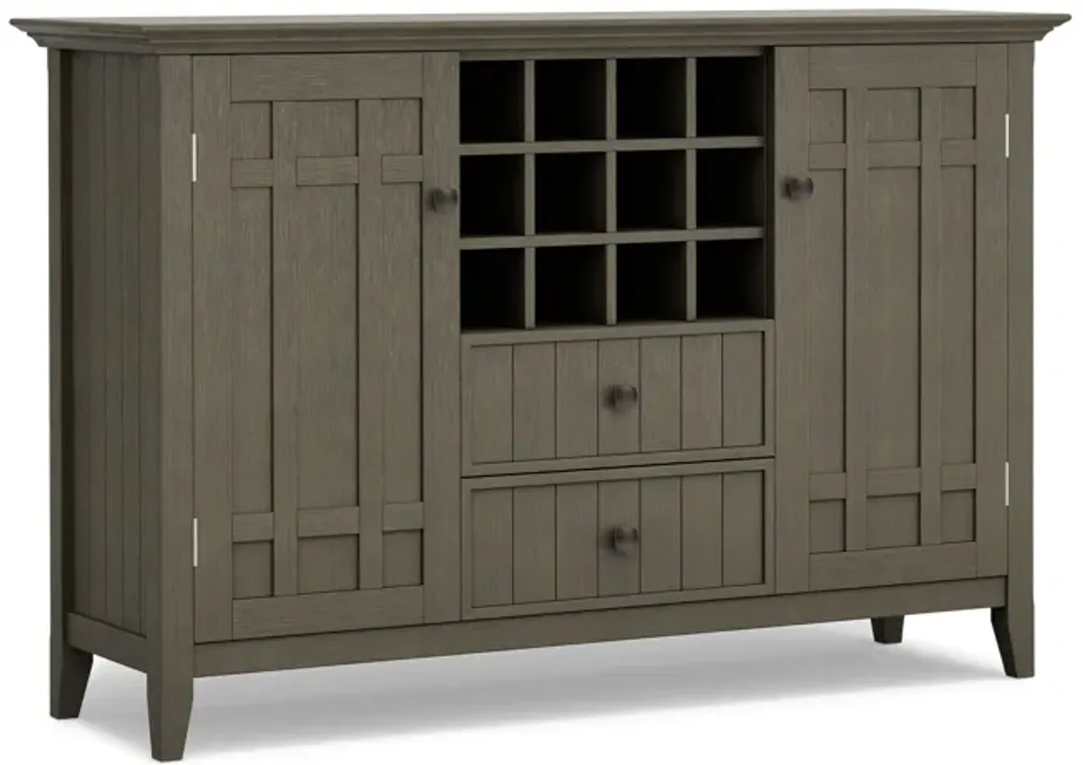 Bedford Sideboard Buffet and Wine Rack in Farmhouse Grey