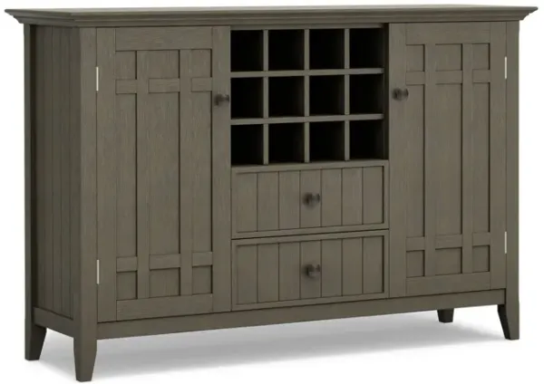 Bedford Sideboard Buffet and Wine Rack in Farmhouse Grey