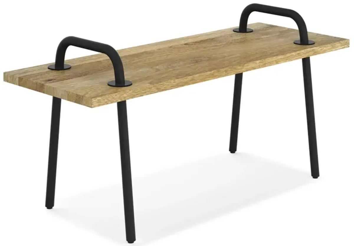 Berkeley Small Entryway Bench in Mango