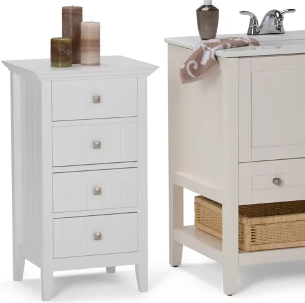 Acadian 4 Drawer Bath Cabinet