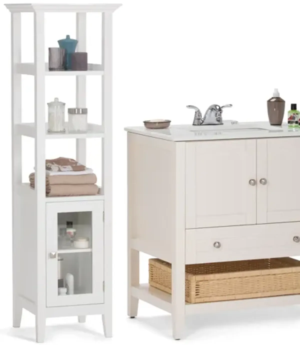 Acadian Tower Bath Cabinet
