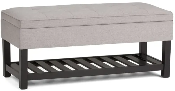 Cosmopolitan Ottoman Bench in Linen