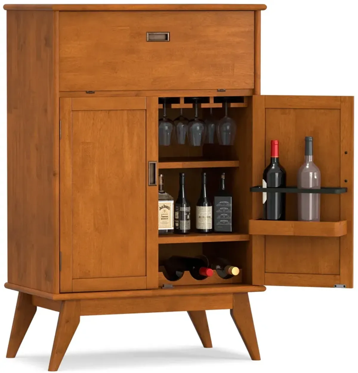 Draper Mid Century Bar Cabinet