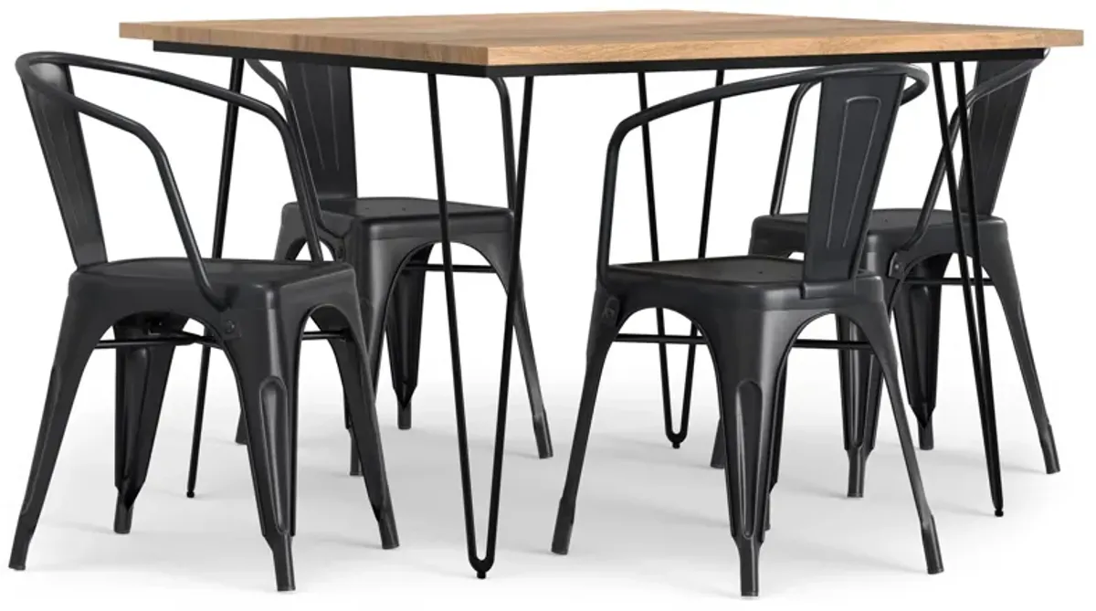 Larkin / Hunter 5 Pc Dining Set in Mango