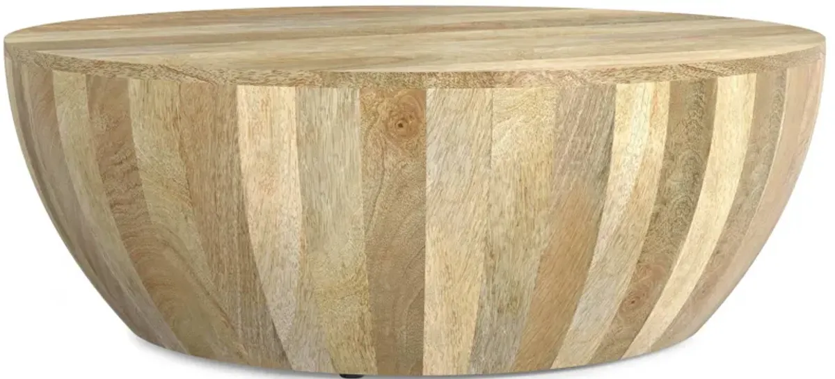 Elmbrook Drum Coffee Table in Mango