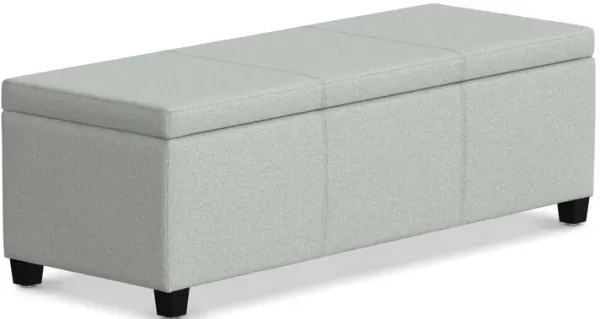 Avalon Storage Ottoman in Linen