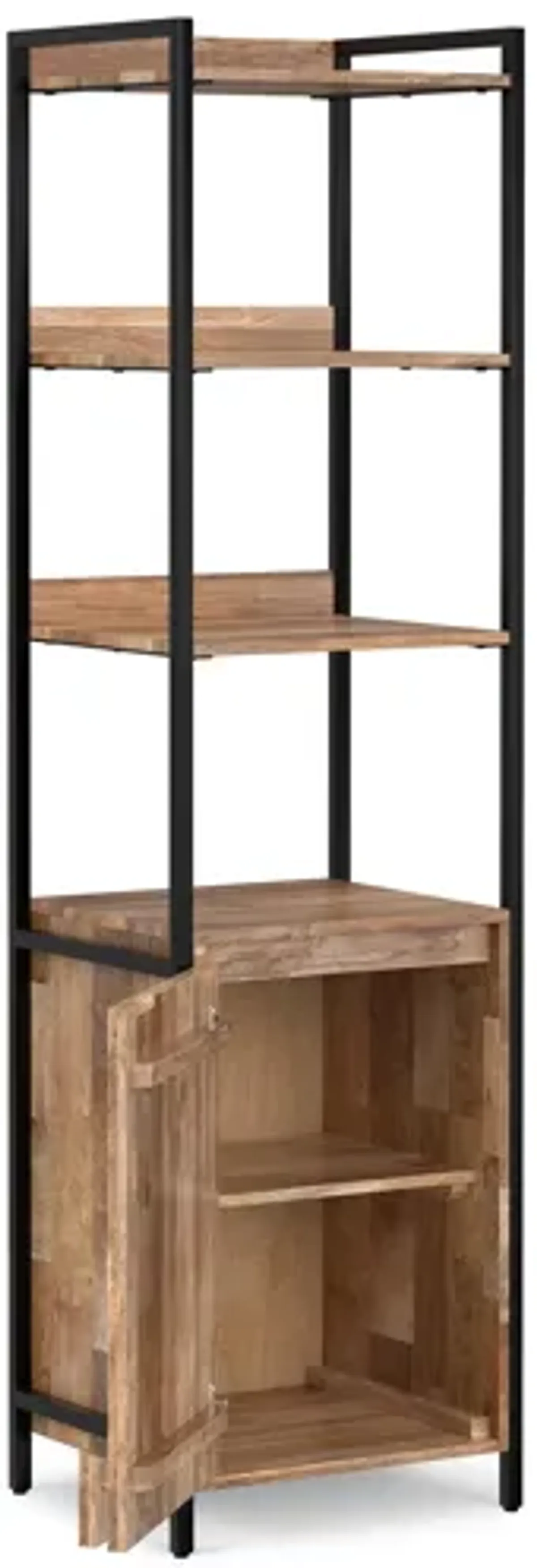 Kelsey Narrow Bookshelf with Cabinet
