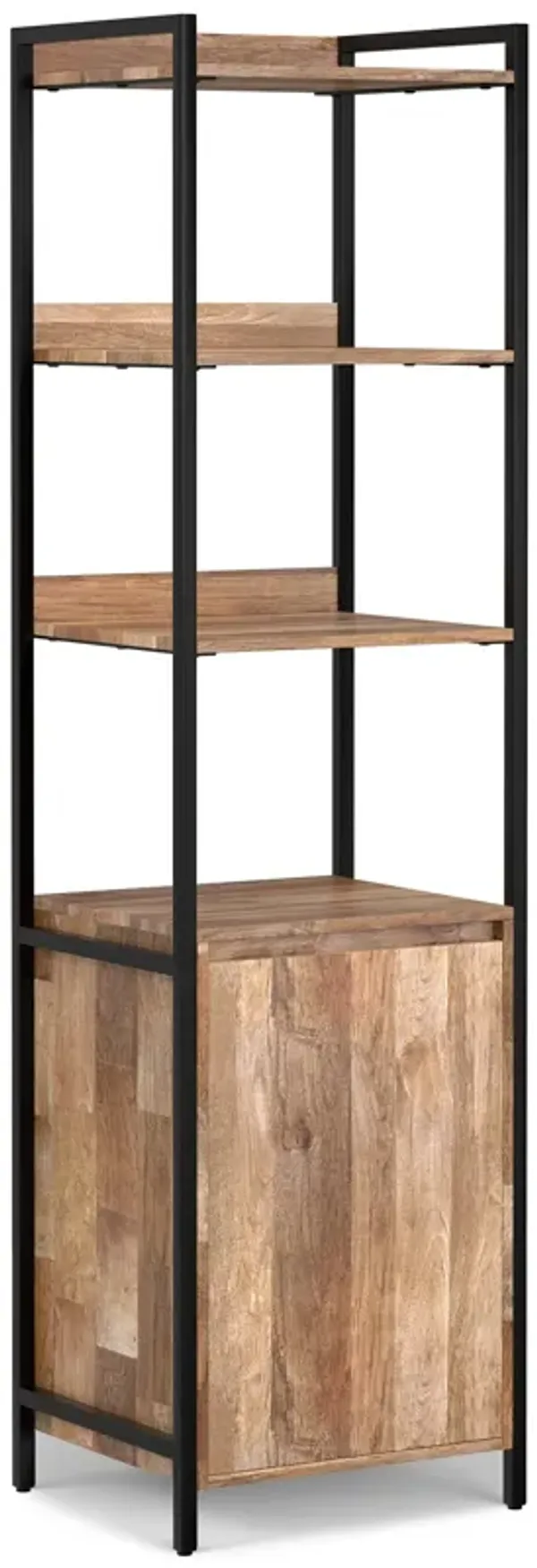 Kelsey Narrow Bookshelf with Cabinet