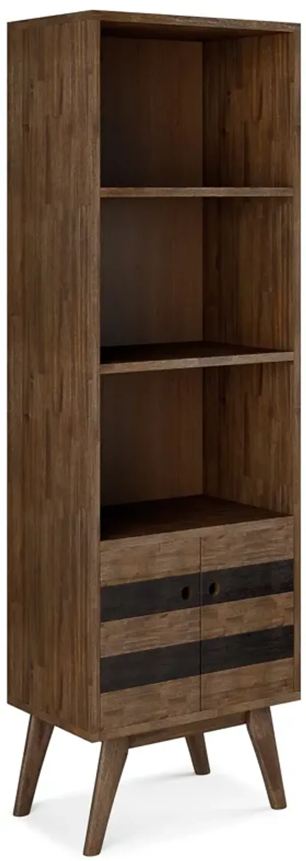 Clarkson Bookcase with Storage in Acacia