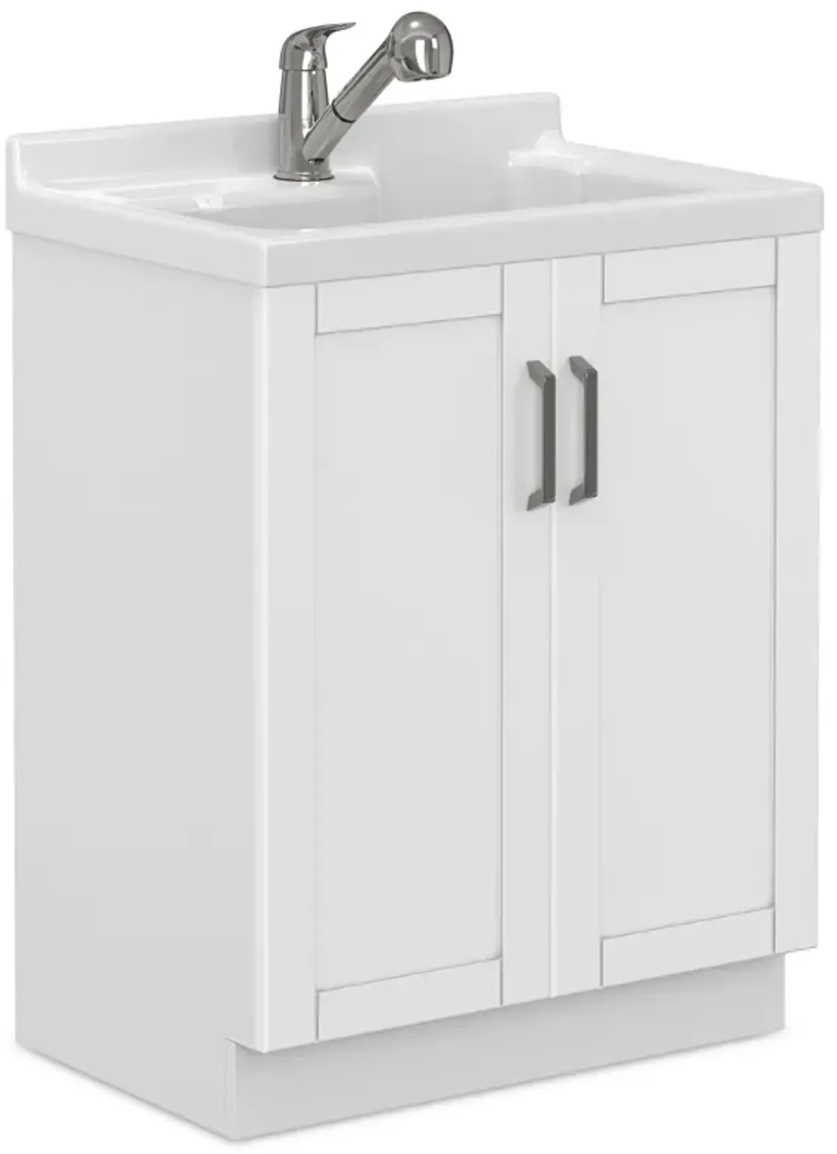 Kyle All-In-One 28-inch Laundry Utility Sink and Cabinet with ABS Sink