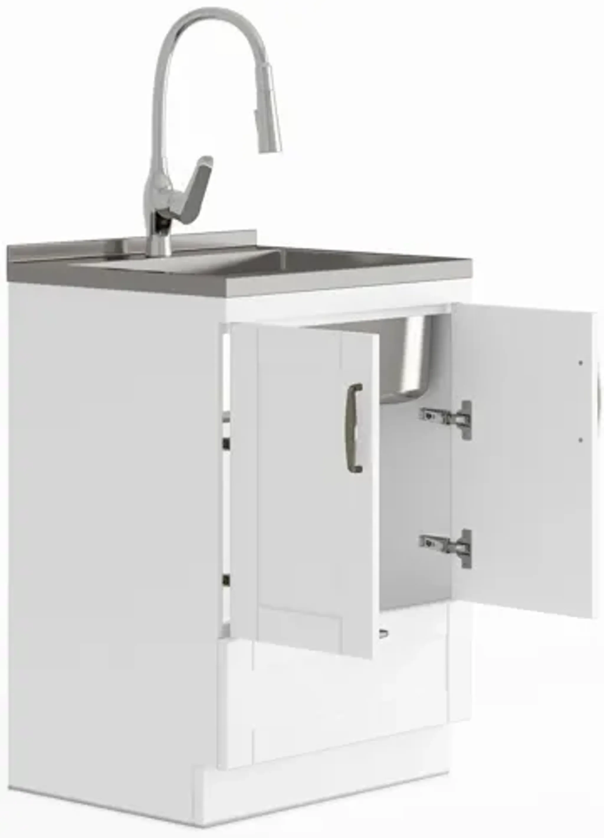 Reed All-In-One 24-inch Laundry Utility Sink and Cabinet | Furniture.com