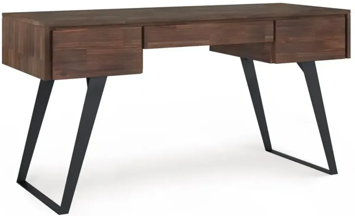 Lowry Desk with Deep Drawers in Acacia