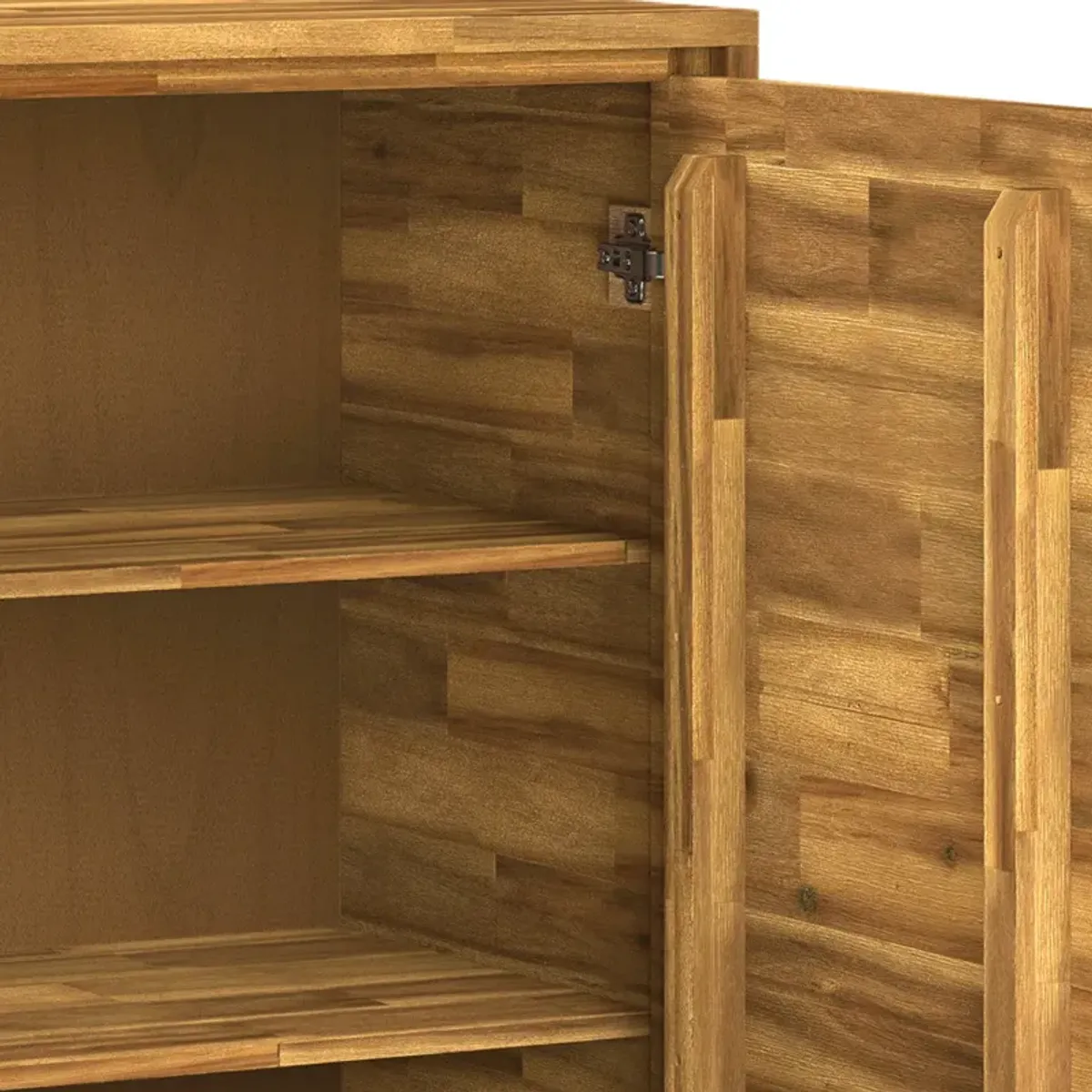 Lowry Medium Storage Cabinet in Acacia