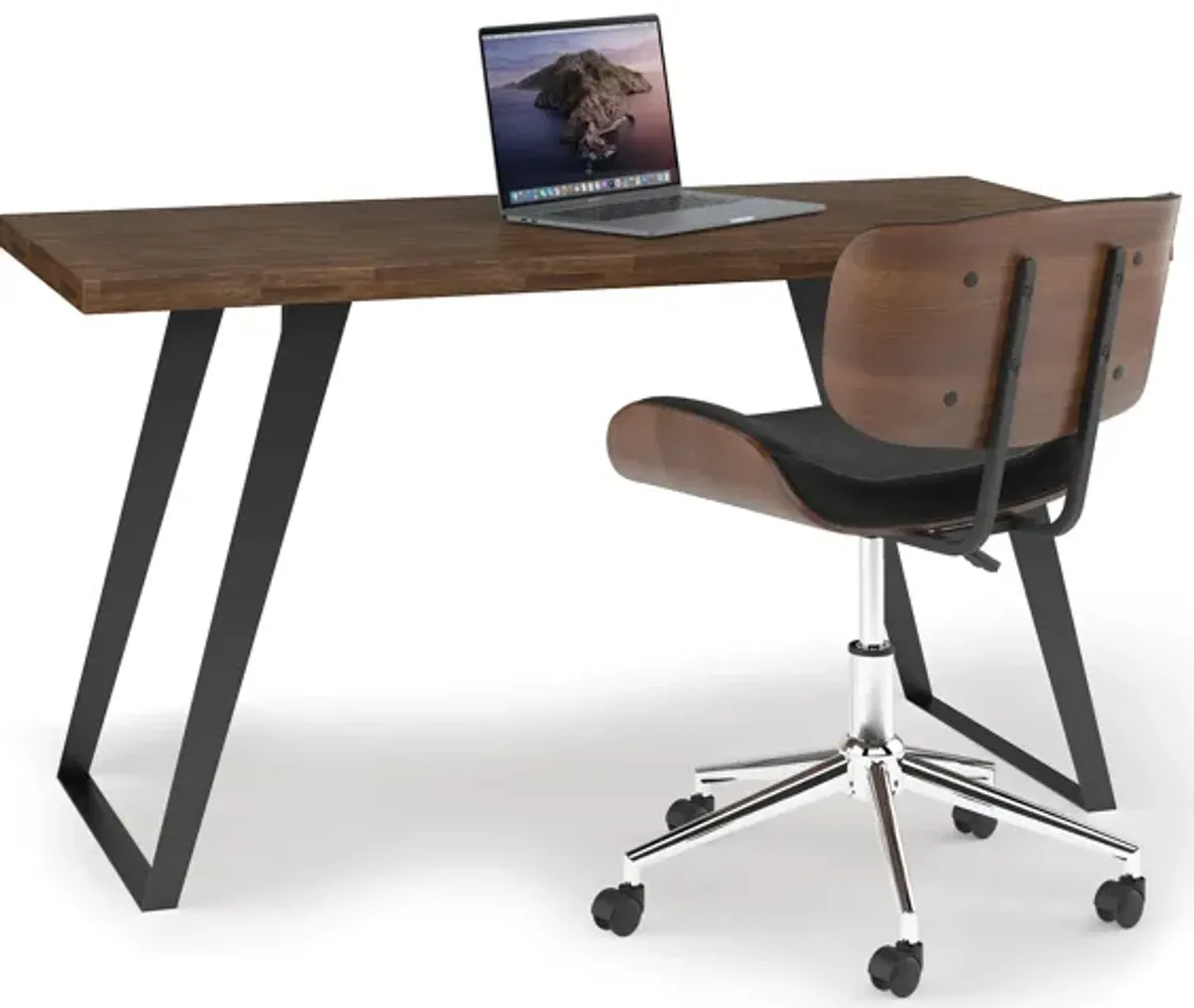 Lowry Flat Top Desk in Acacia