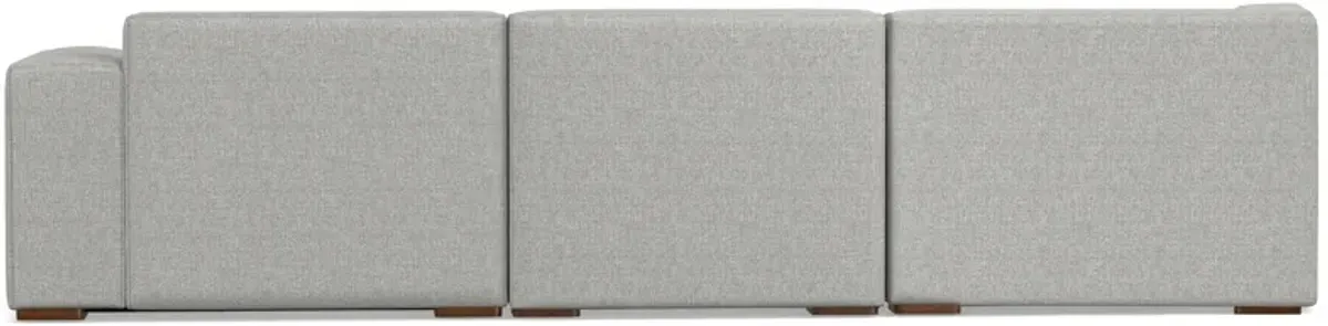 Rex Left Sectional Sofa and Ottoman in Performance Fabric