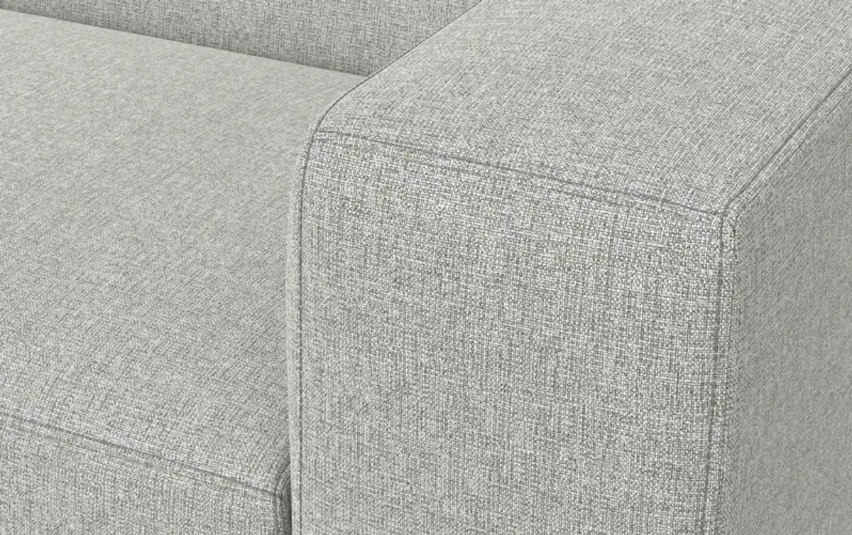 Rex Left Sectional Sofa and Ottoman in Performance Fabric