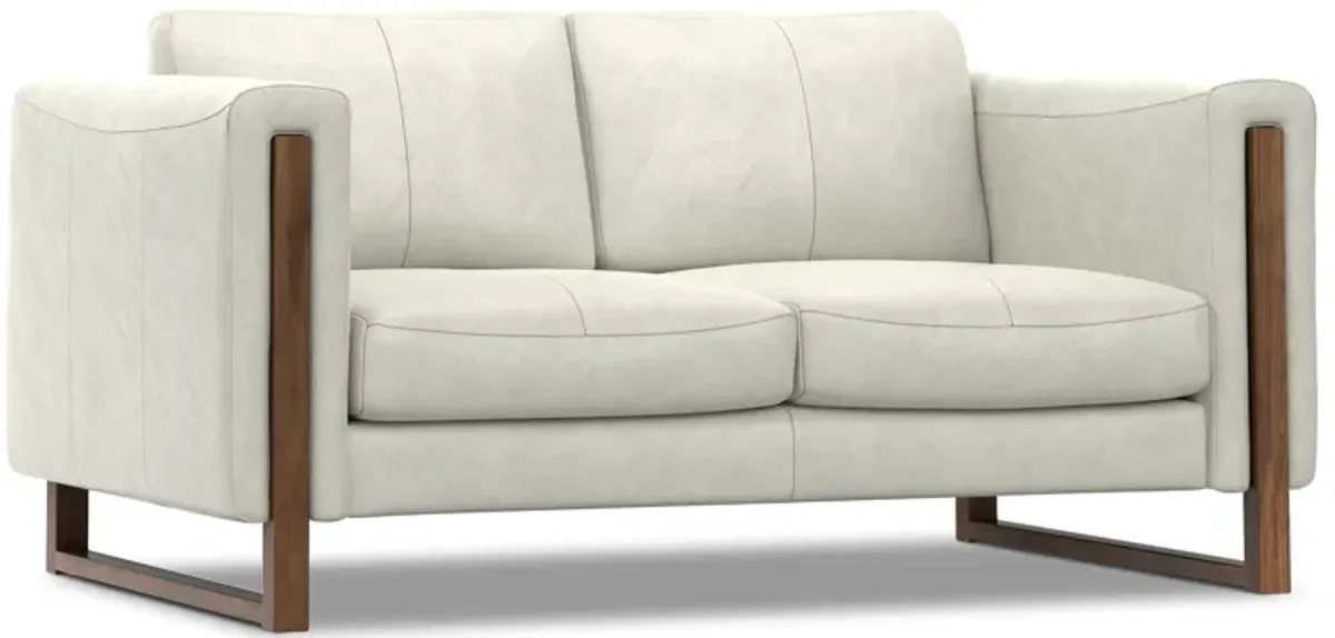 Richard 63 inch Loveseat in Genuine Leather