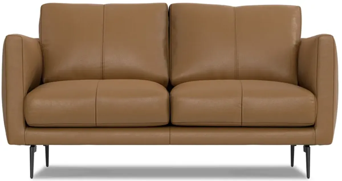 Stevens 60 inch Loveseat in Genuine Leather