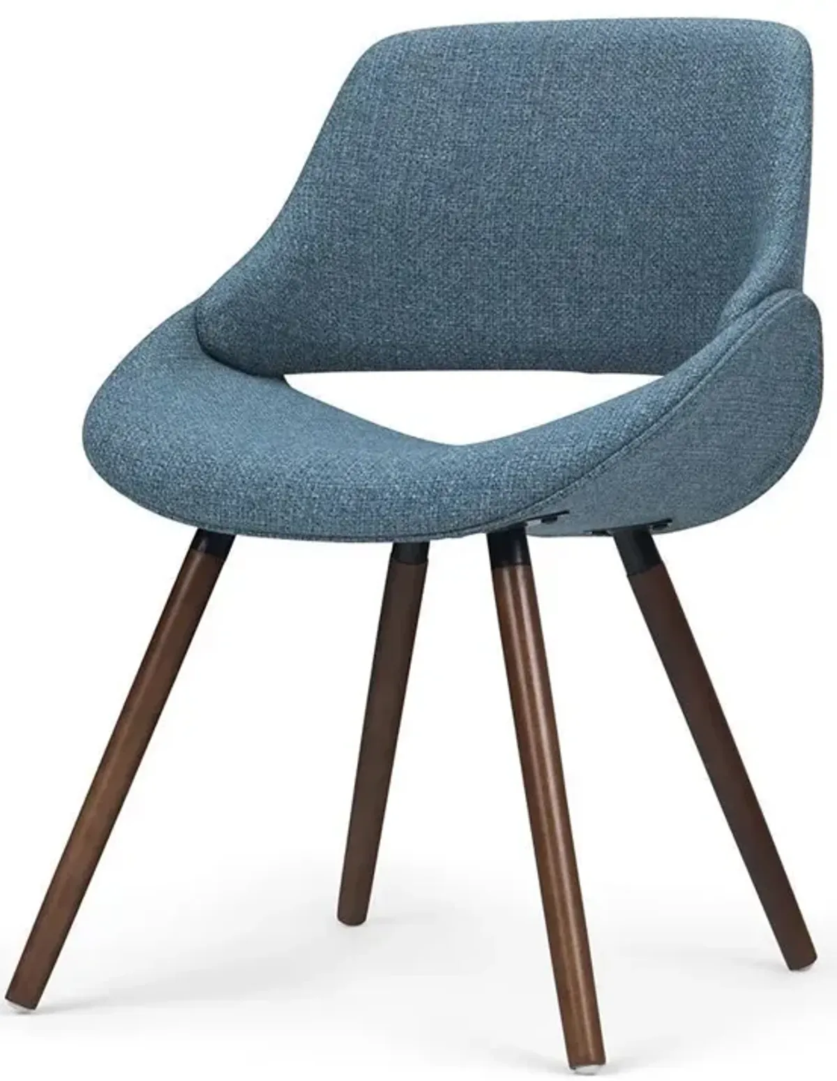 Malden Bentwood Dining Chair in Linen Style Fabric