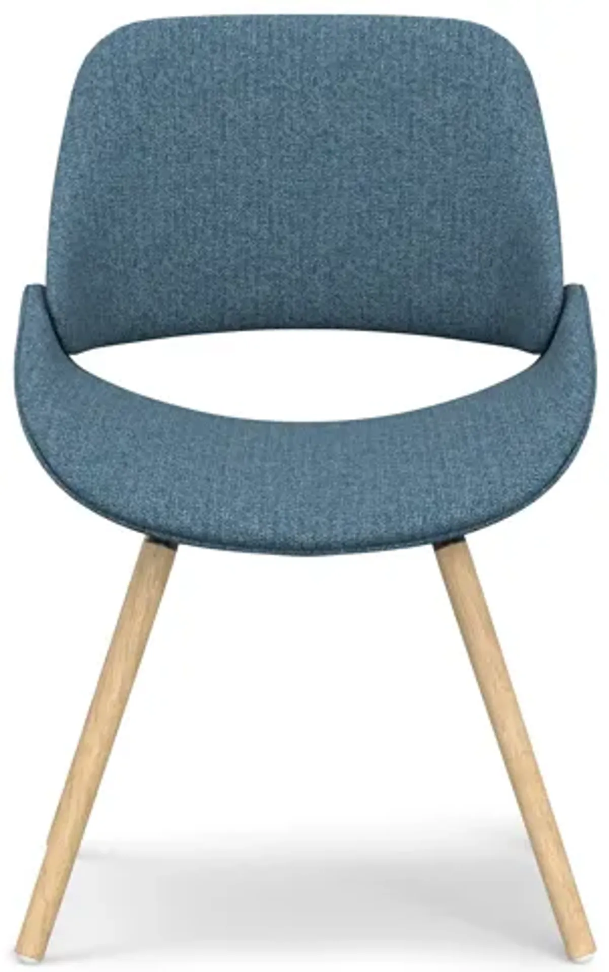Malden Bentwood Dining Chair in Linen Style Fabric