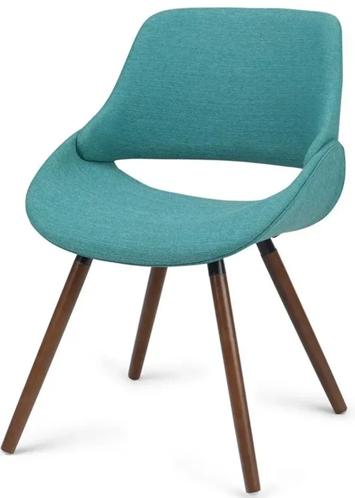 Malden Bentwood Dining Chair in Linen Style Fabric