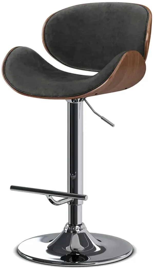 Marana Bentwood Adjustable Swivel Bar Stool