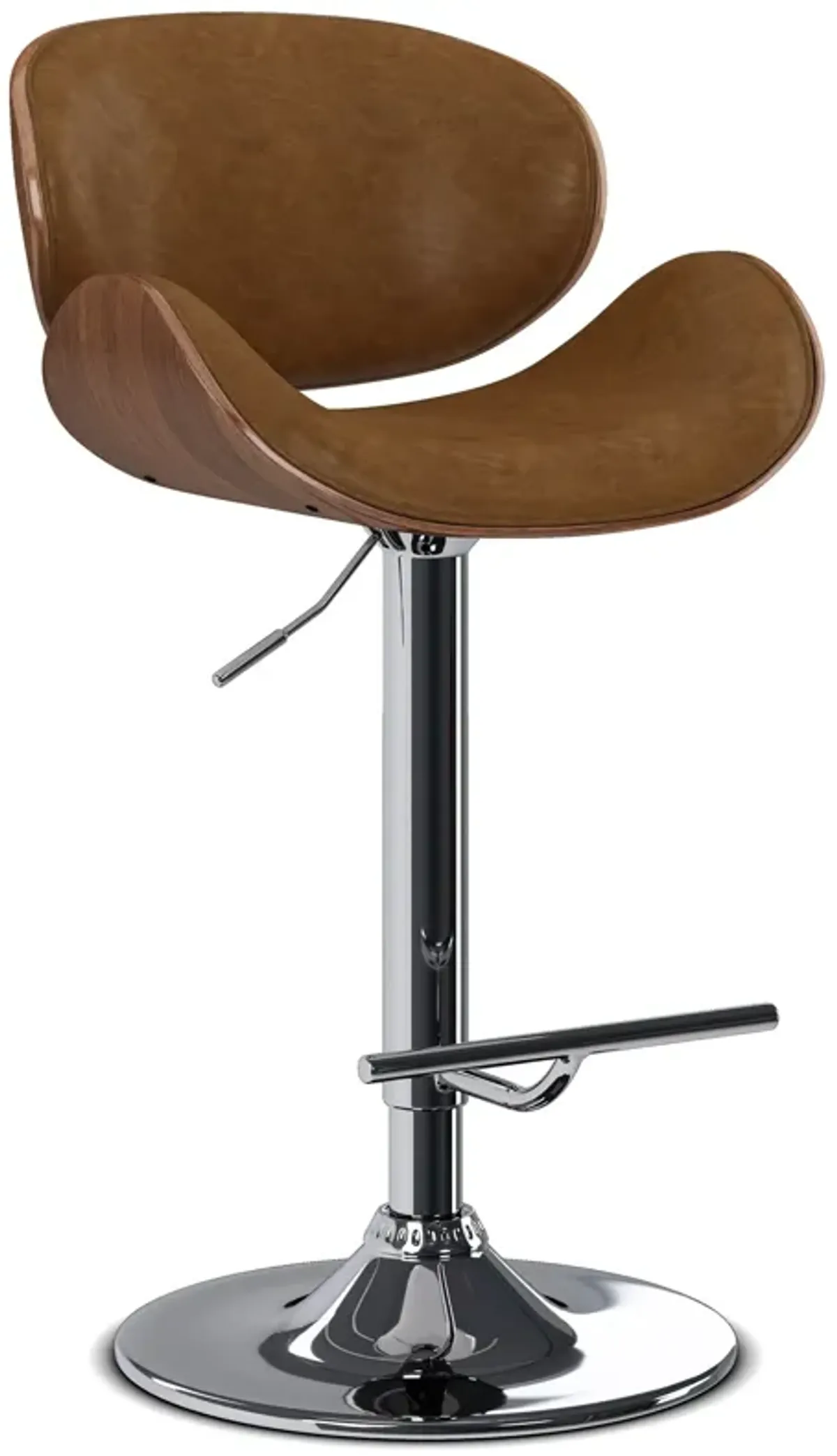 Marana Bentwood Adjustable Swivel Bar Stool