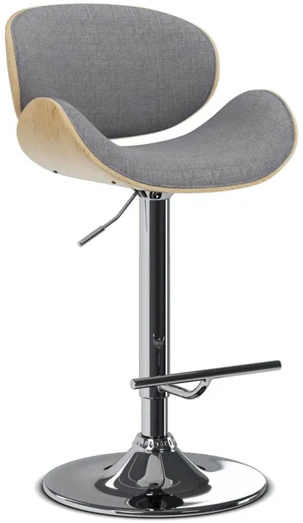 Marana Bentwood Adjustable Swivel Bar Stool