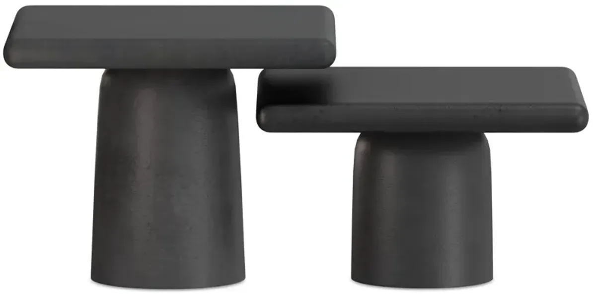 Zachary Cast Aluminum Coffee Table 2 Piece Set