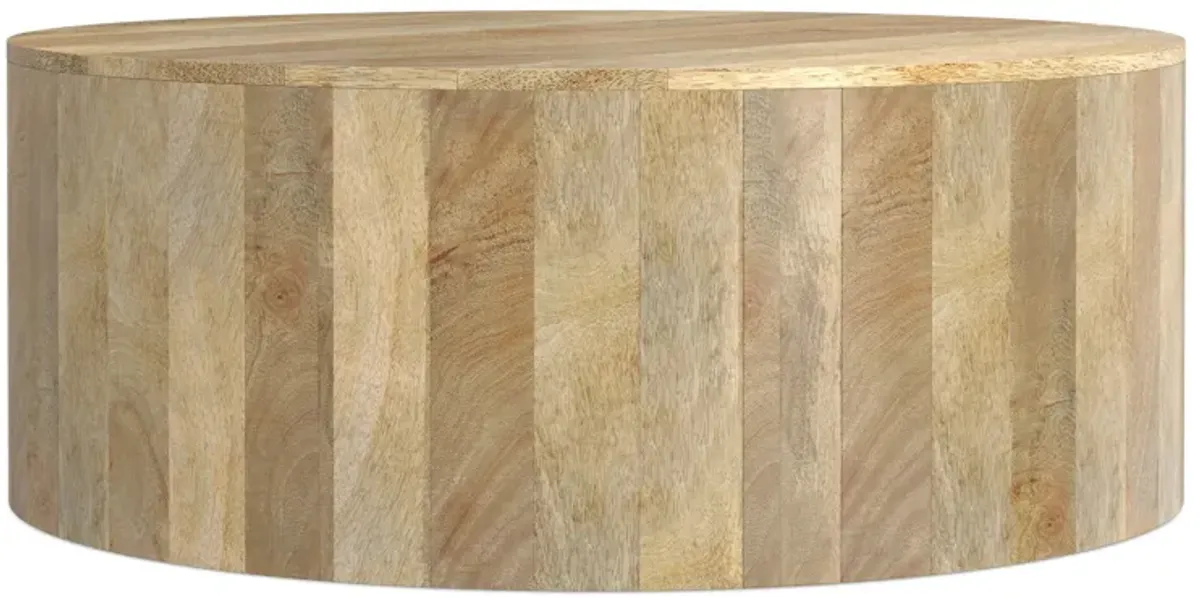Millbury Drum Coffee Table in Mango