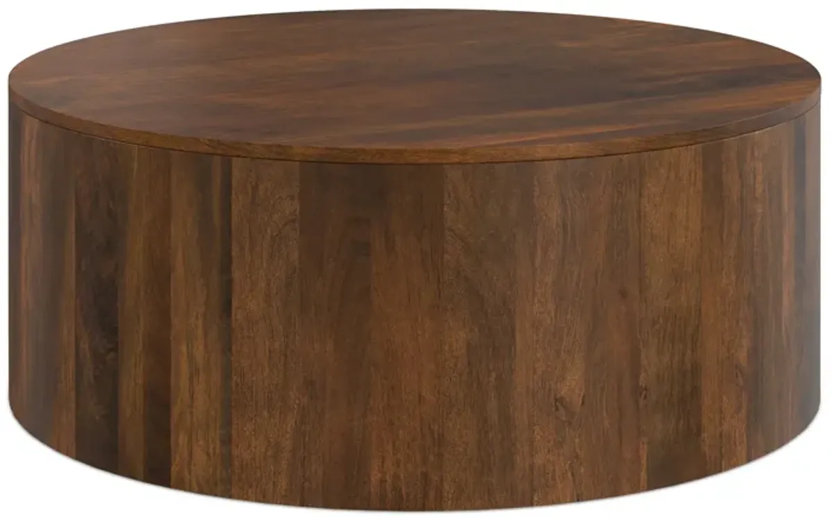 Millbury Drum Coffee Table in Mango