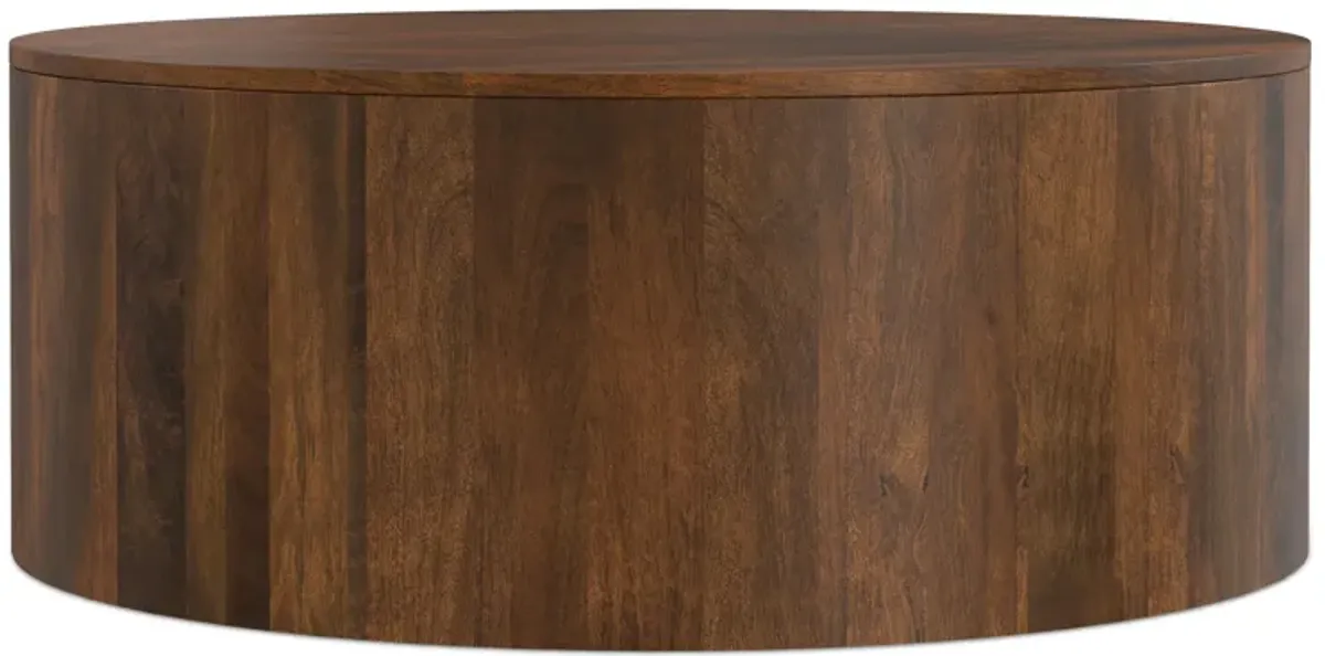 Millbury Drum Coffee Table in Mango
