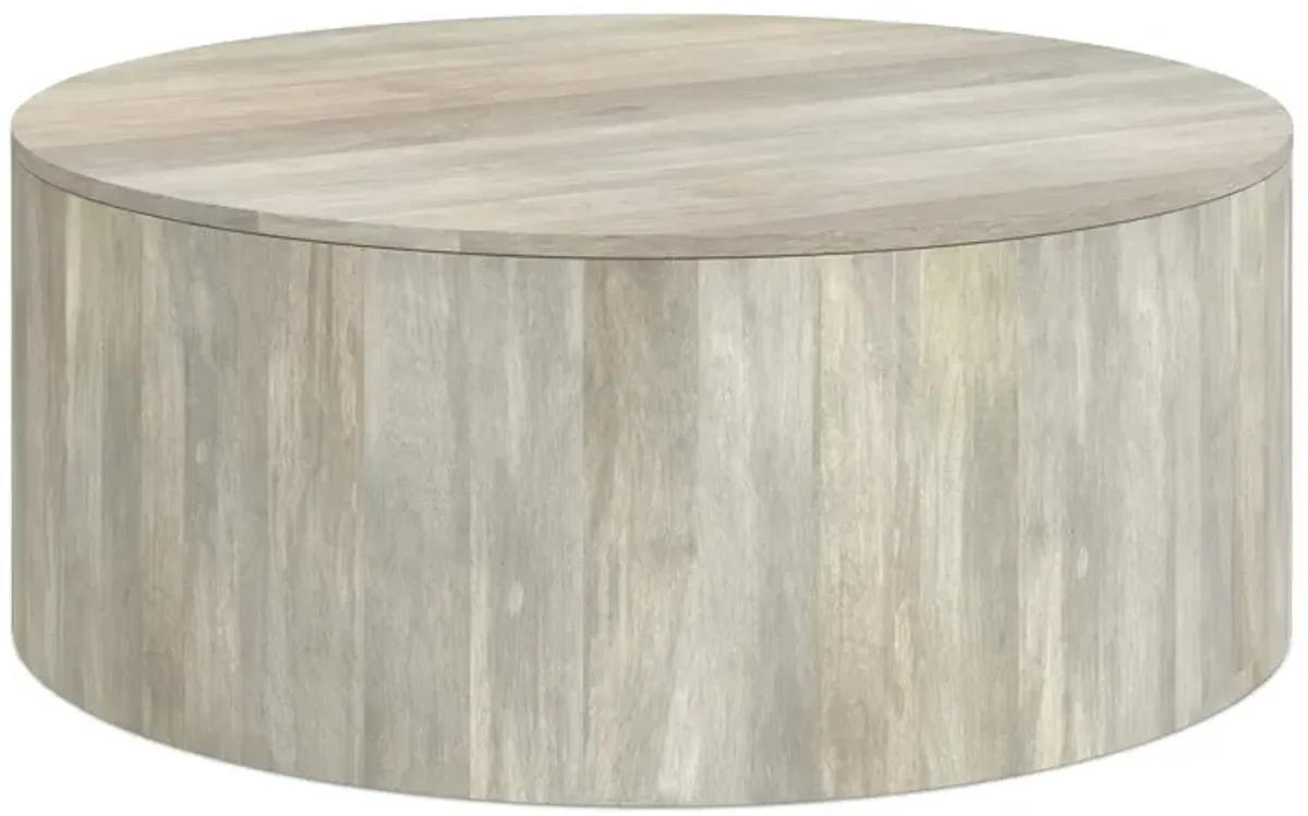 Millbury Drum Coffee Table in Mango