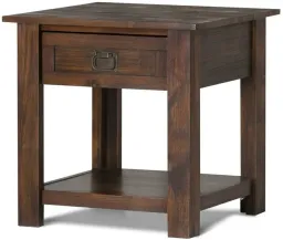 Distressed Charcoal Brown color