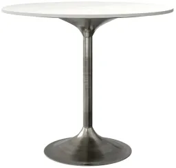 White/Antique Silver color