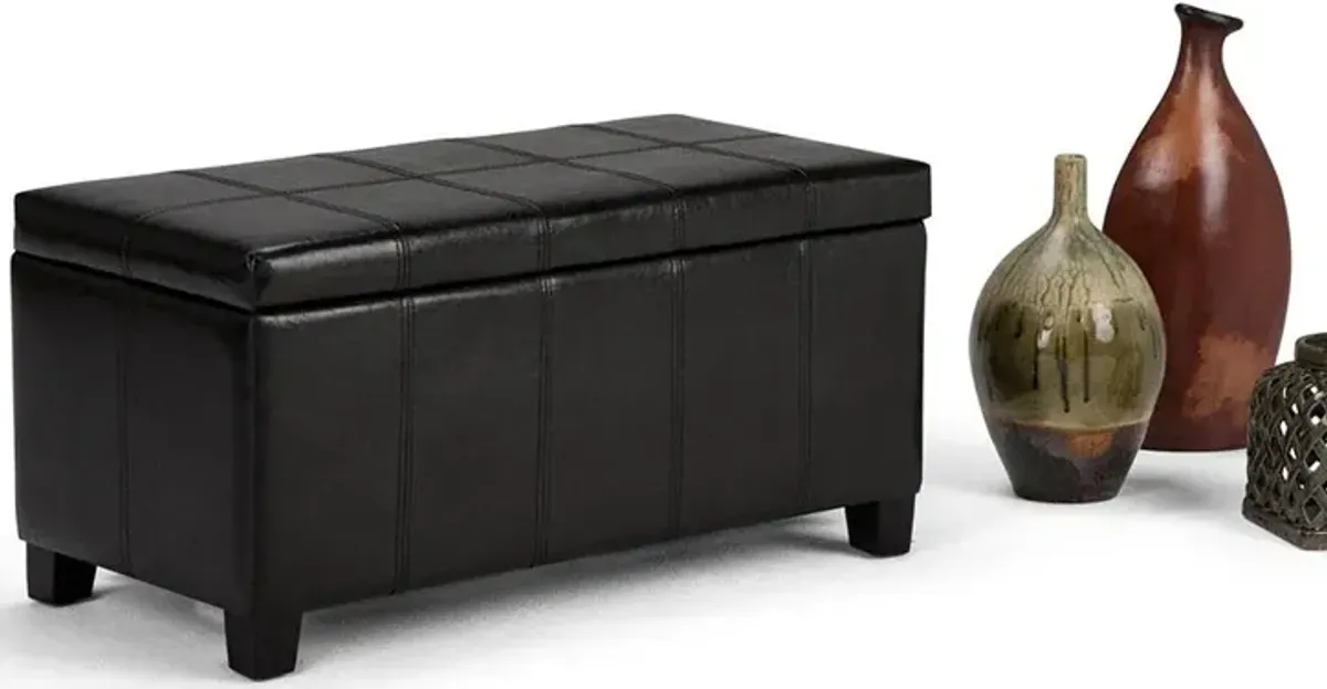 Dover Storage Ottoman in Vegan Leather