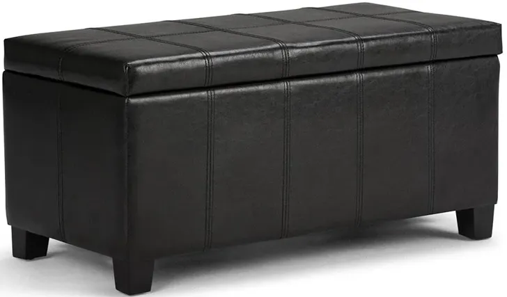 Dover Storage Ottoman in Vegan Leather