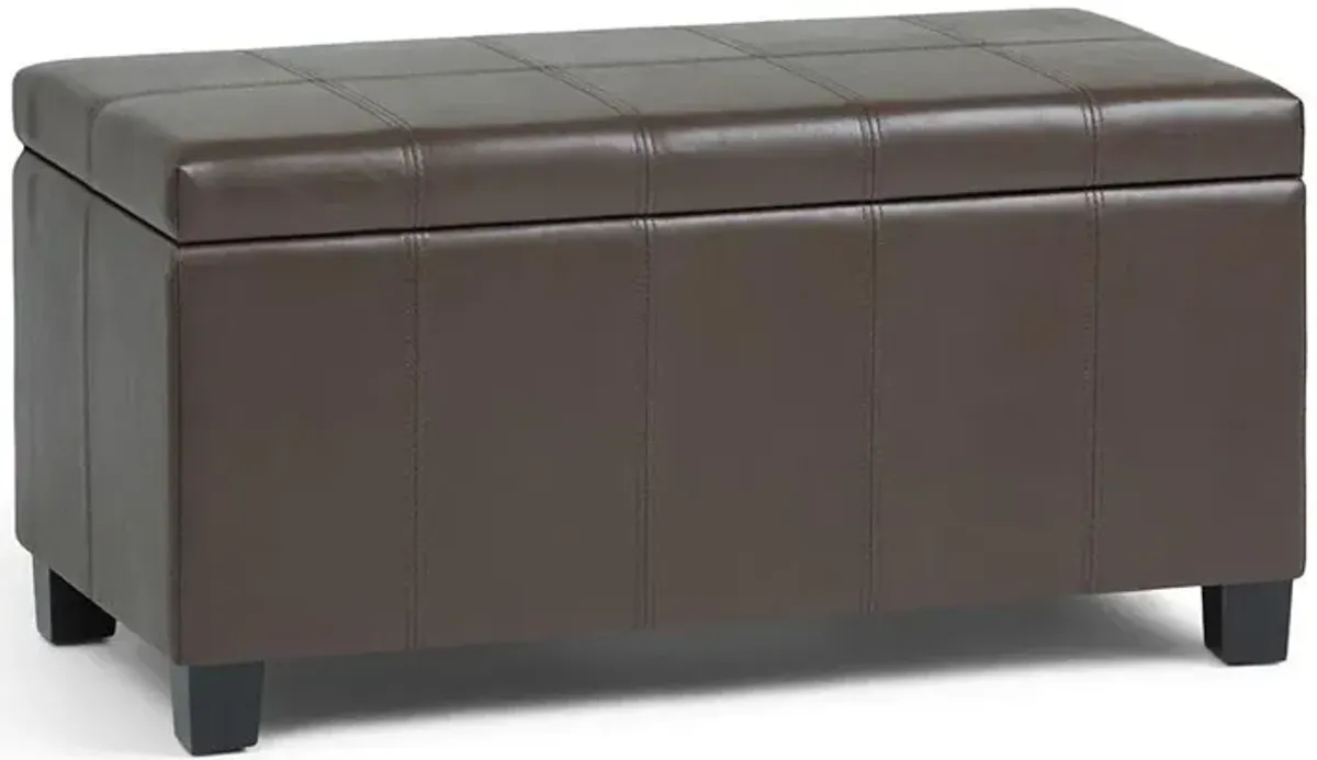 Dover Storage Ottoman in Vegan Leather