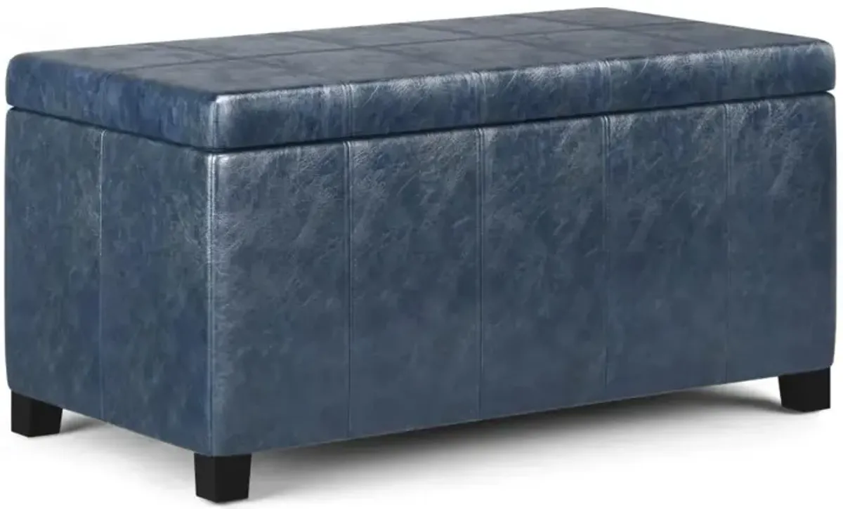 Dover Storage Ottoman in Vegan Leather
