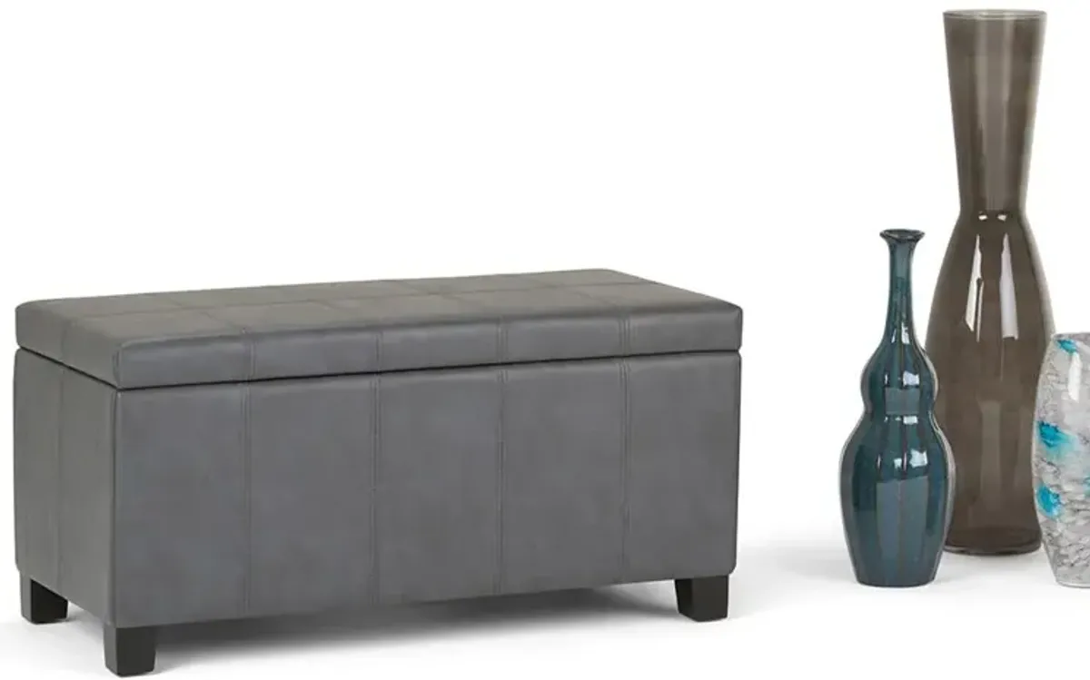 Dover Storage Ottoman in Vegan Leather