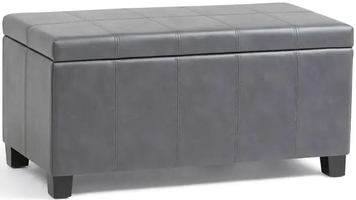 Dover Storage Ottoman in Vegan Leather