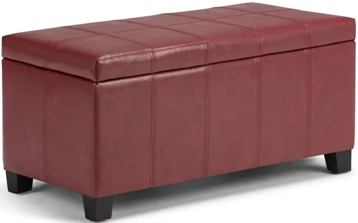 Dover Storage Ottoman in Vegan Leather