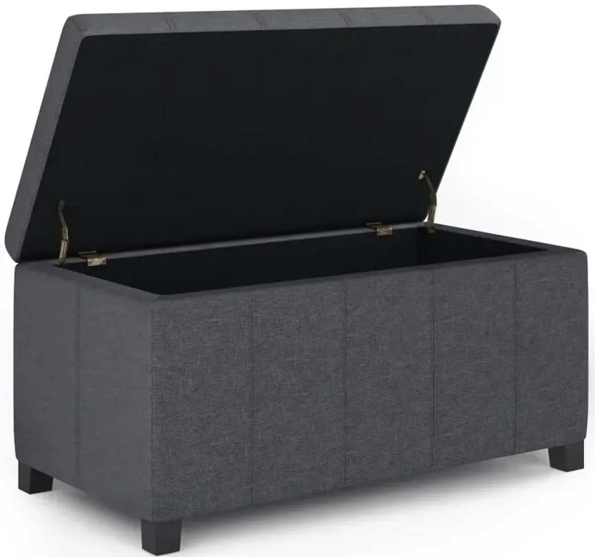 Dover Storage Ottoman in Linen