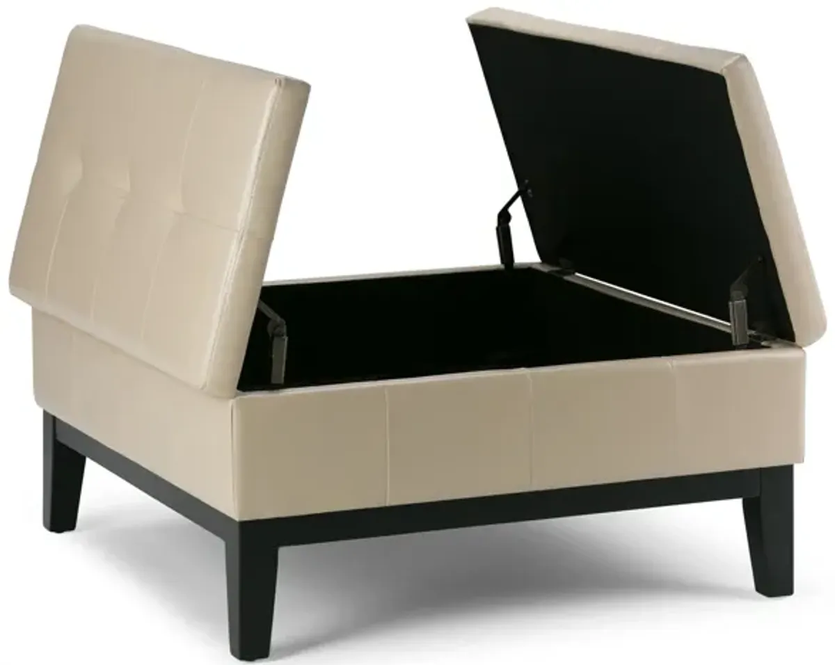 Dover Table Ottoman in Vegan Leather