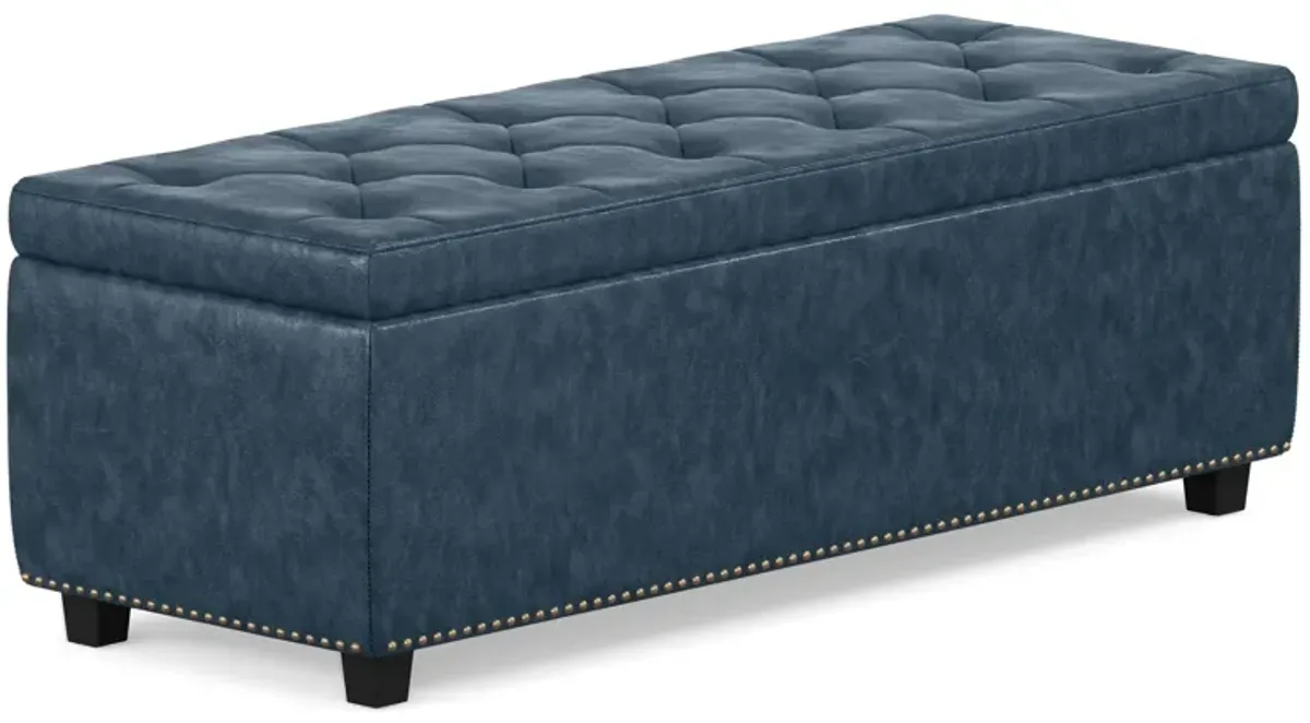 Hamilton Storage Ottoman in Vegan Leather