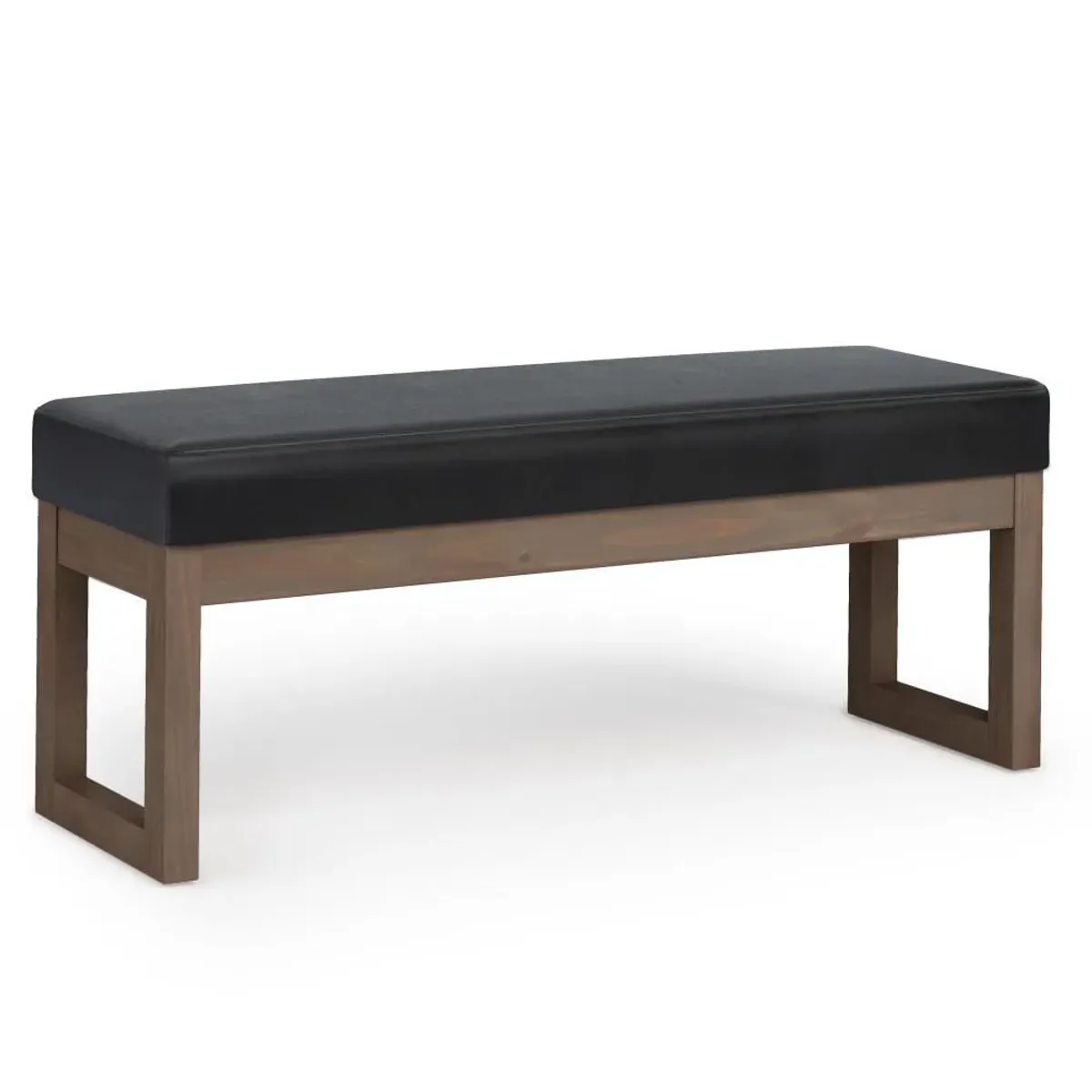 Milltown Large Ottoman Bench in Vegan Leather