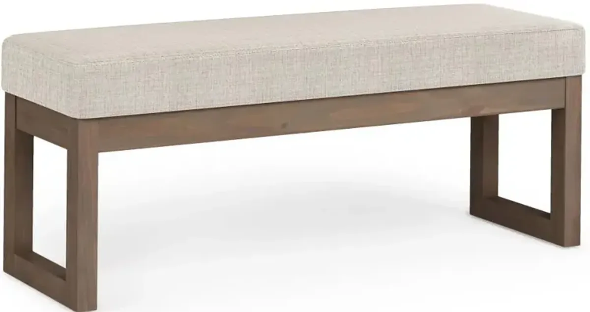 Milltown Large Ottoman Bench in Tweed